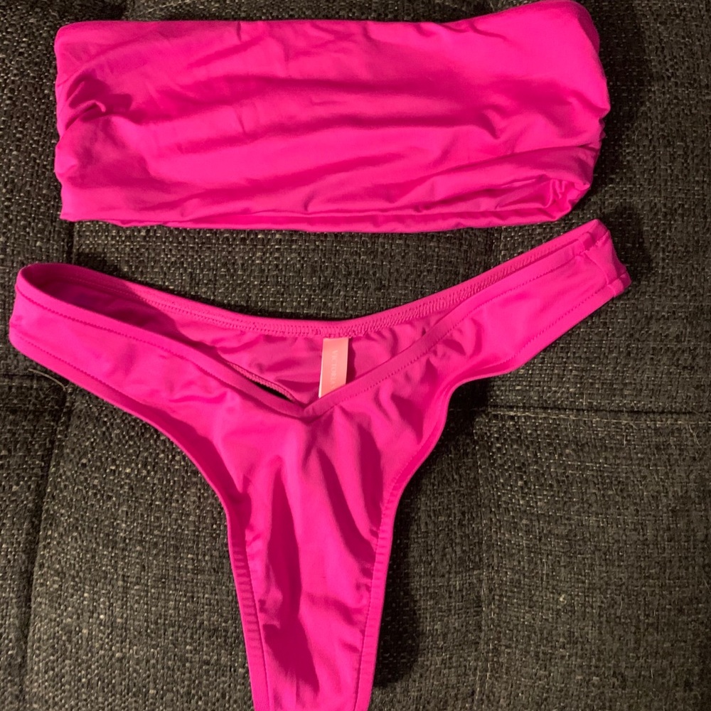 Hot pink bikini